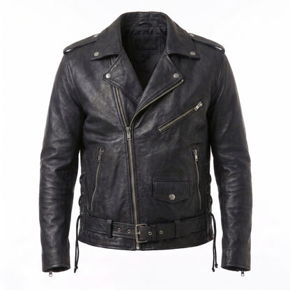 Fallout 4 Atom Cats Black Leather Biker Jacket