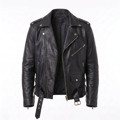 Fallout 4 Atom Cats Black Leather Biker Jacket