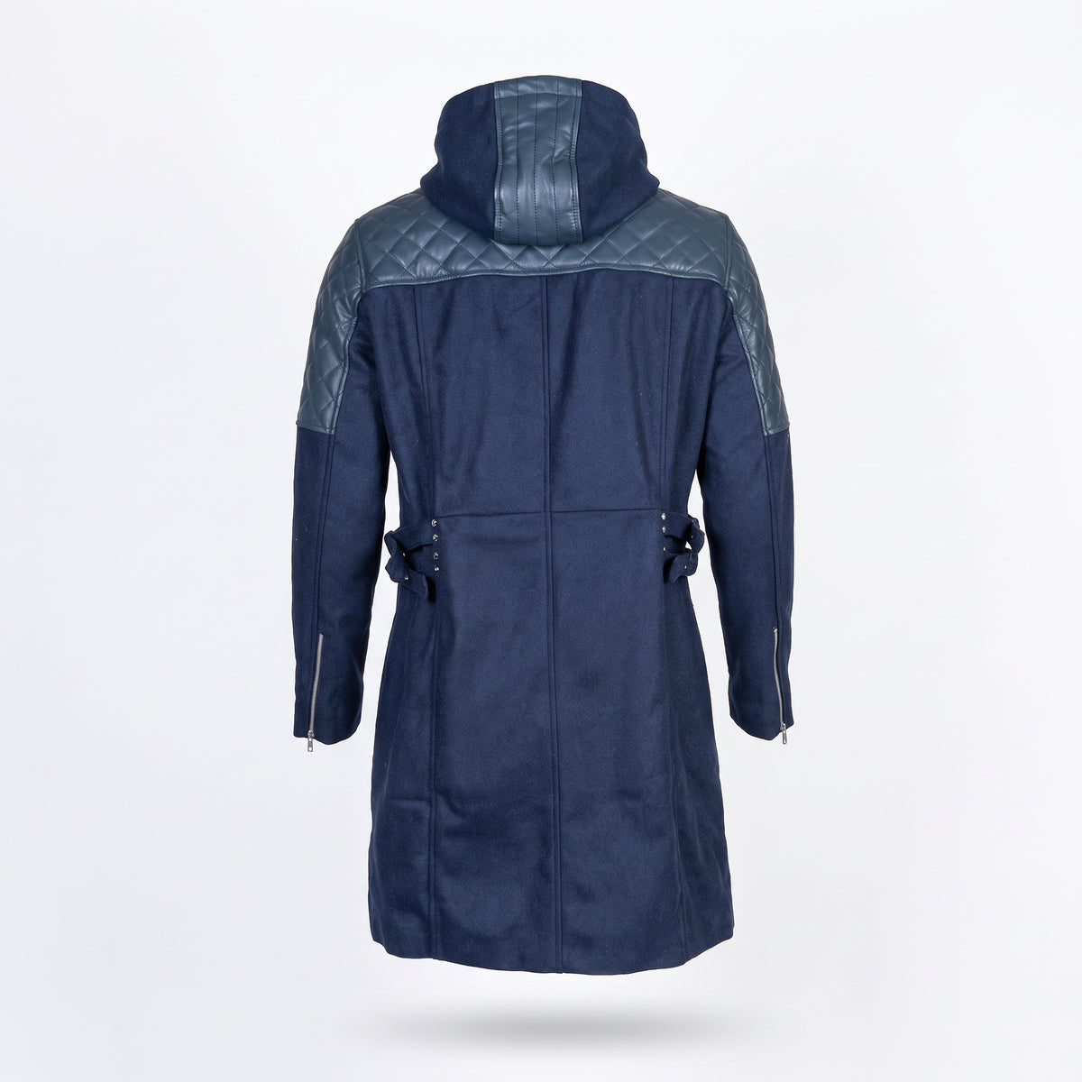 Devil May Cry 5 Nero Blue Leather Hooded Trench Coat