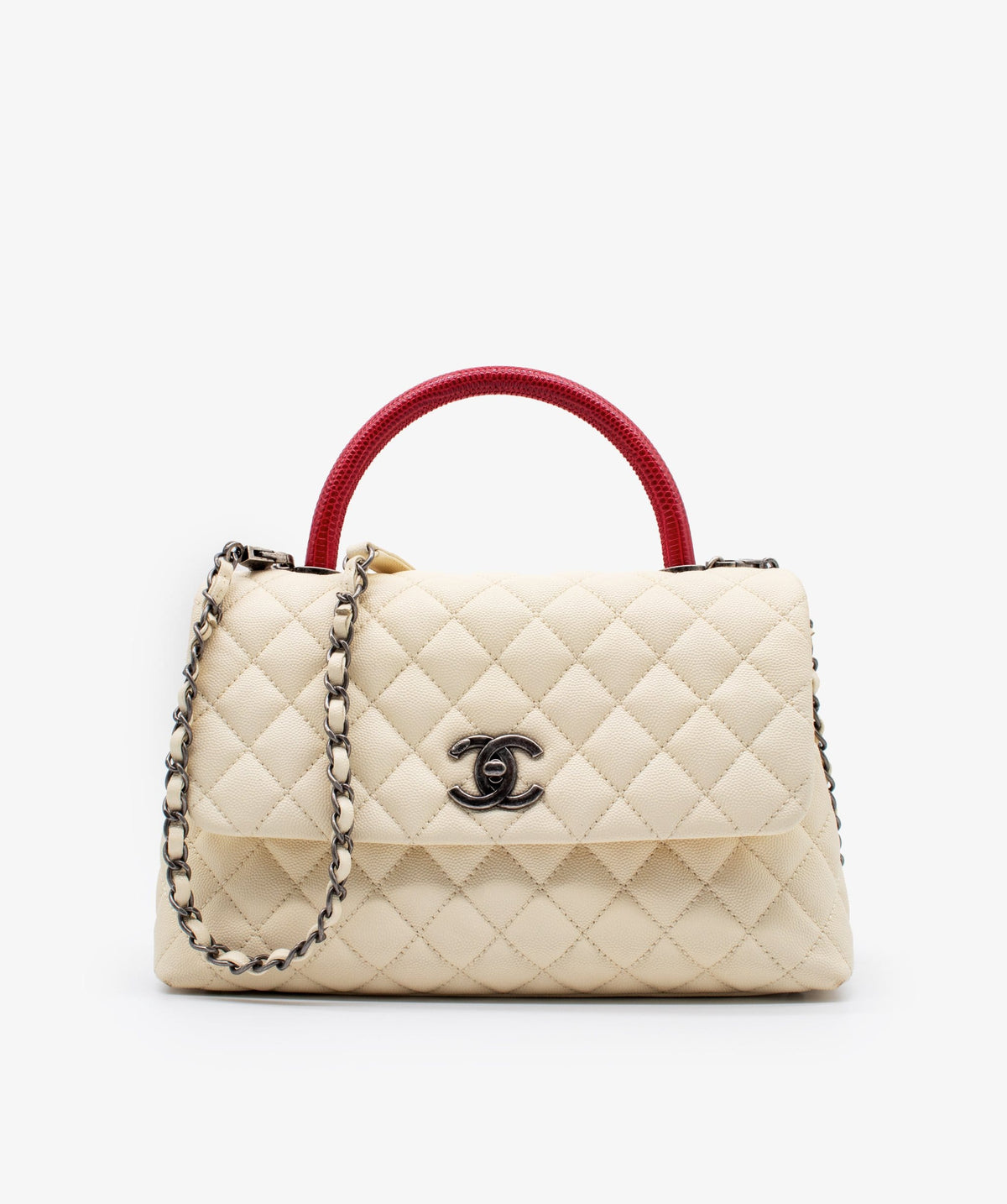 Chanel Small Ivory Coco Handle RJL1182
