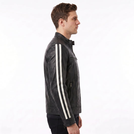 Resident Evil Vendetta Inspired Black Leather Biker Jacket