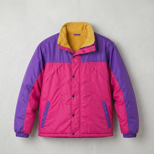 Oliver Tree Inspired 90s Retro Colorblock Windbreaker Jacket