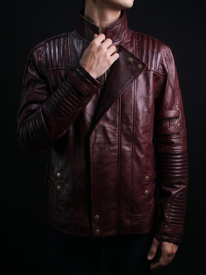 Guardians of the Galaxy 2 Star-Lord Cosplay Leather Jacket