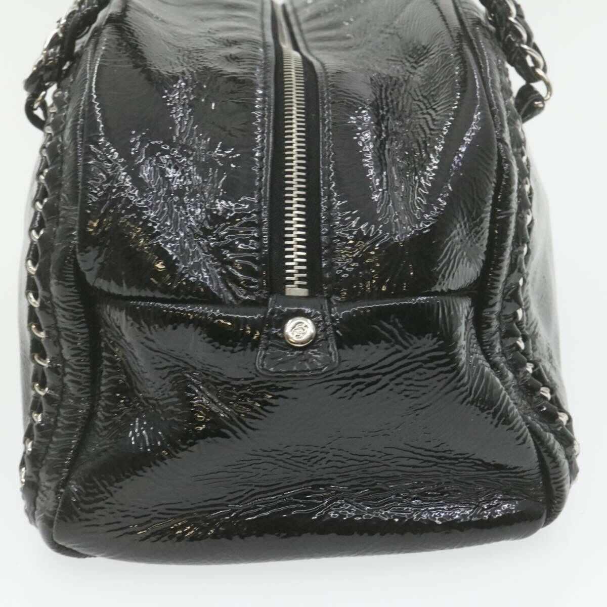 Chanel Cc Chain Hand Bag Enamel
