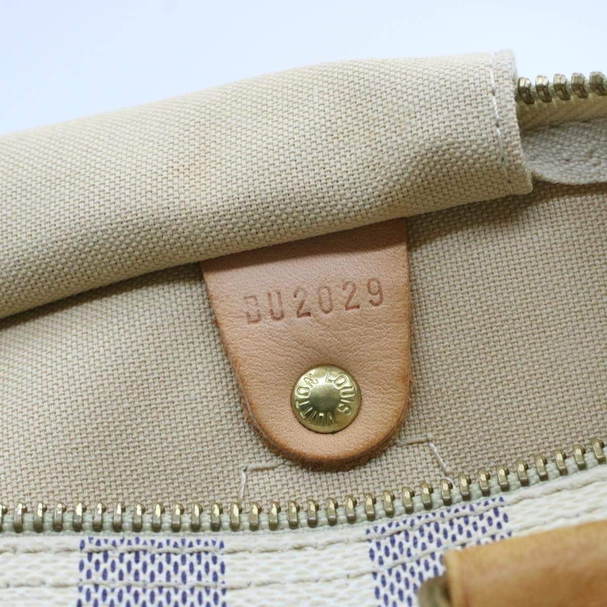 LOUIS VUITTON Damier Azur Speedy 30 Hand Bag LV DU2029