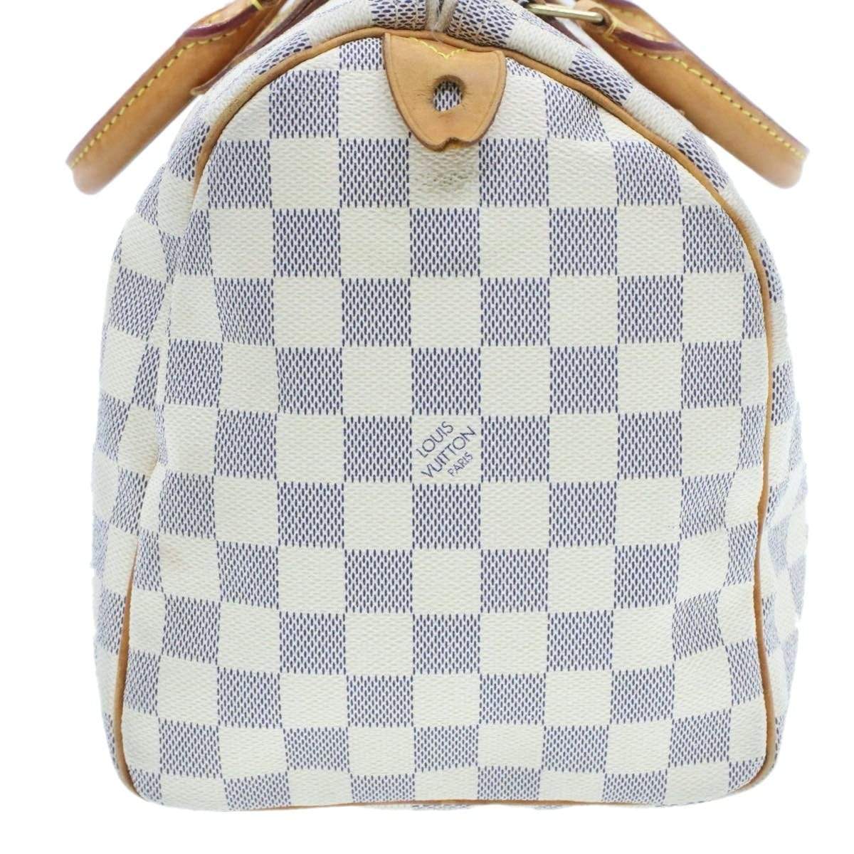 LOUIS VUITTON Damier Azur Speedy 30 Hand Bag LV DU2029