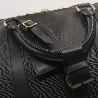 Louis Vuitton Epi Keepall 55 Boston Bag Black