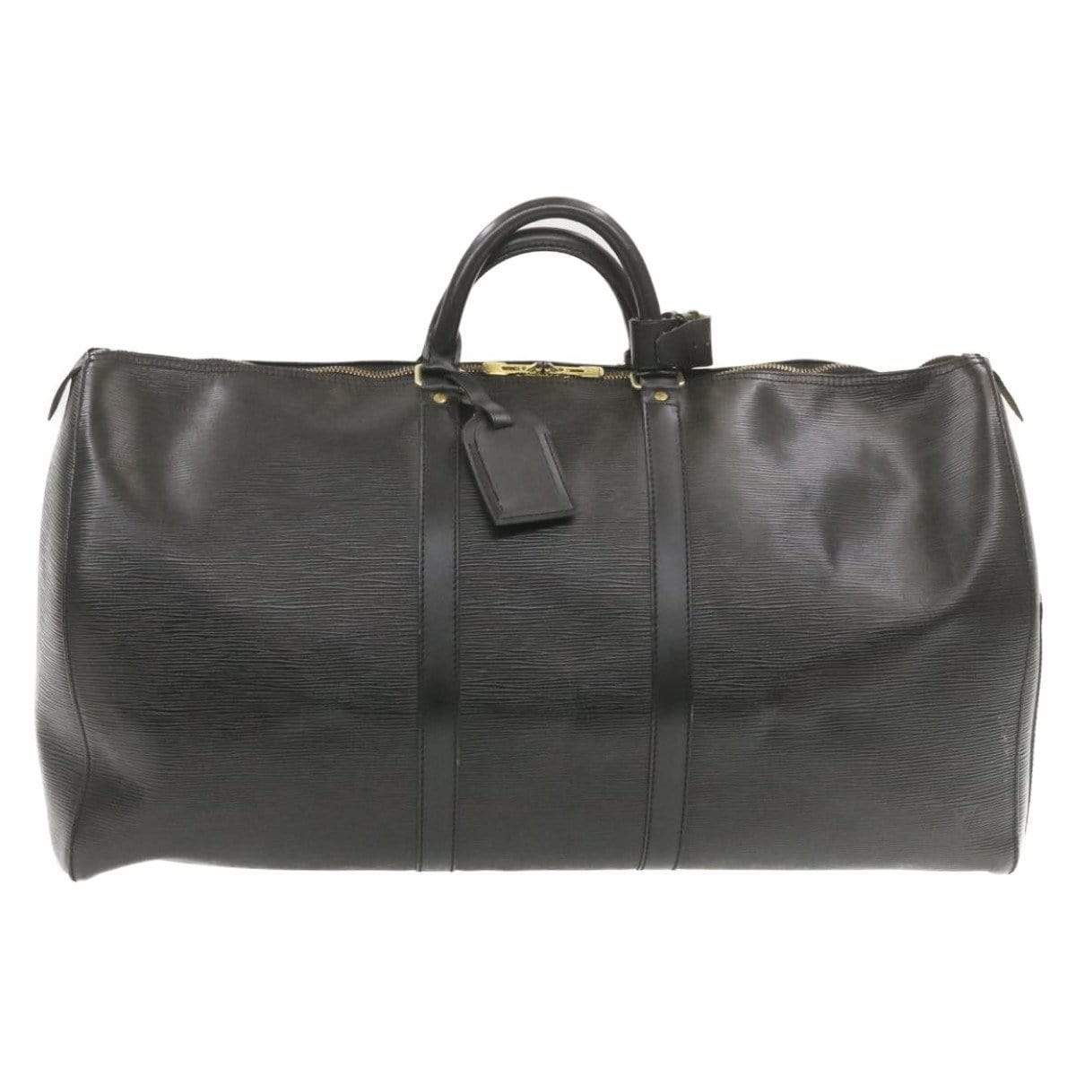 Louis Vuitton Epi Keepall 55 Boston Bag Black