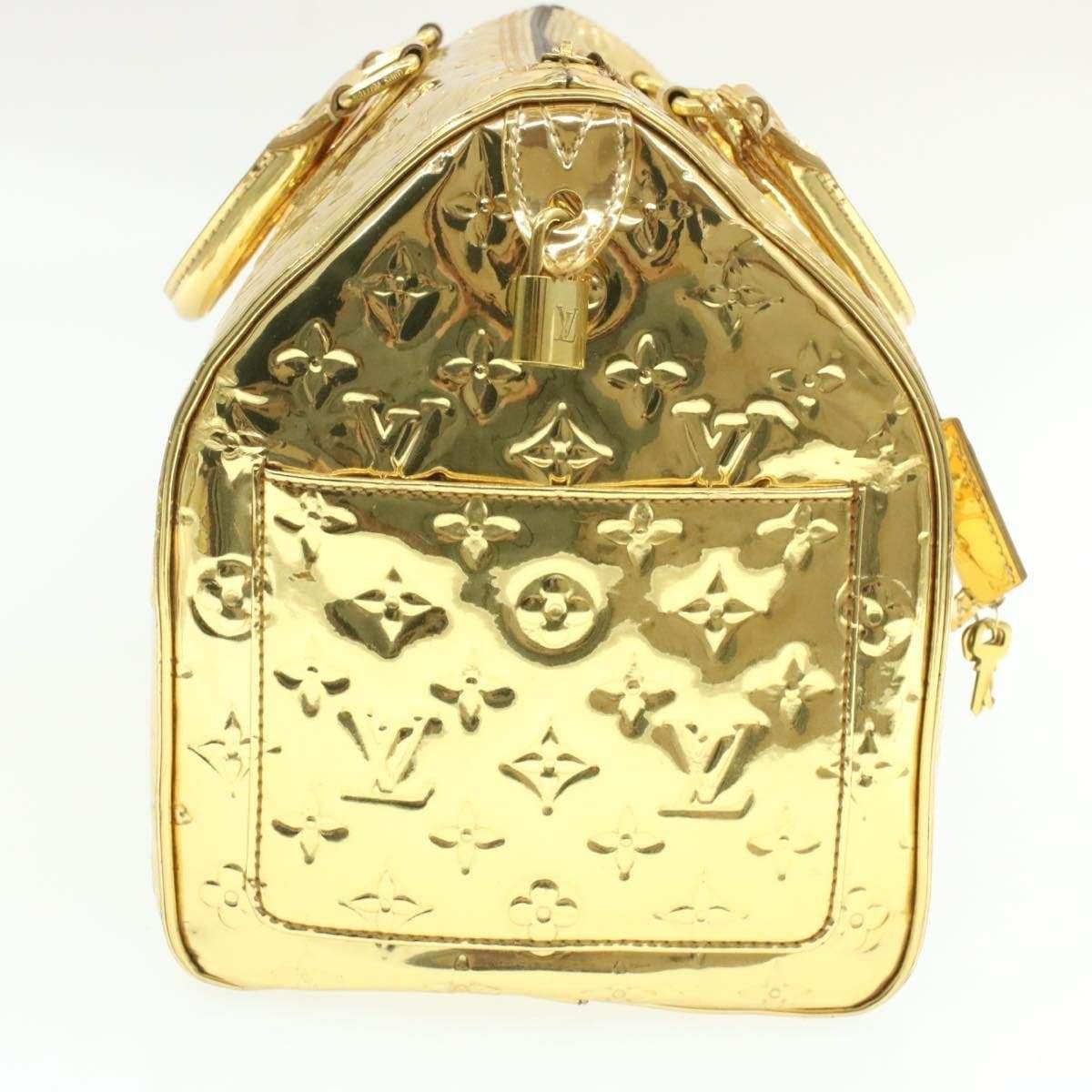 LOUIS VUITTON Monogram Gold Mirror Speedy 35