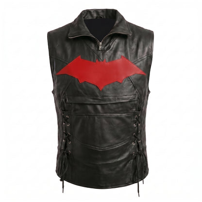 Jason Todd Red Hood Brown Leather Jacket & Vest