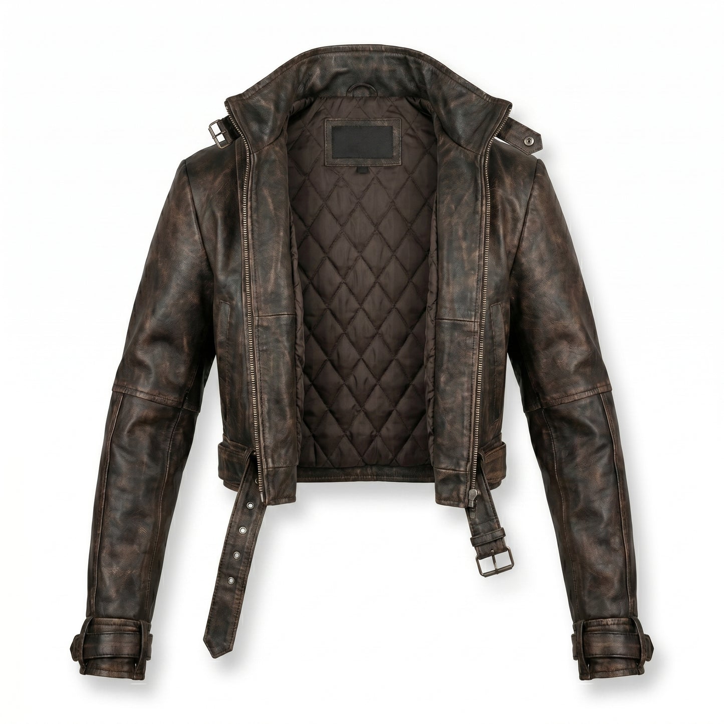 Titans Jason Todd Red Hood Distressed Leather Jacket Cosplay
