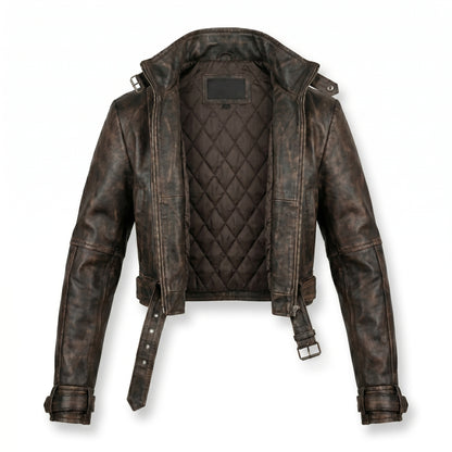 Titans Jason Todd Red Hood Distressed Leather Jacket Cosplay